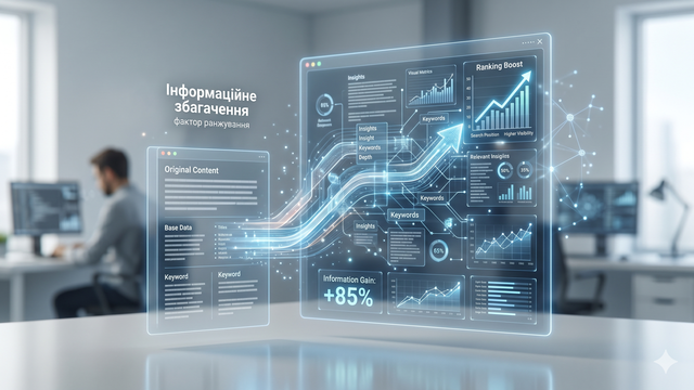 Інформаційне збагачення контенту (Information Gain) як фактор ранжування